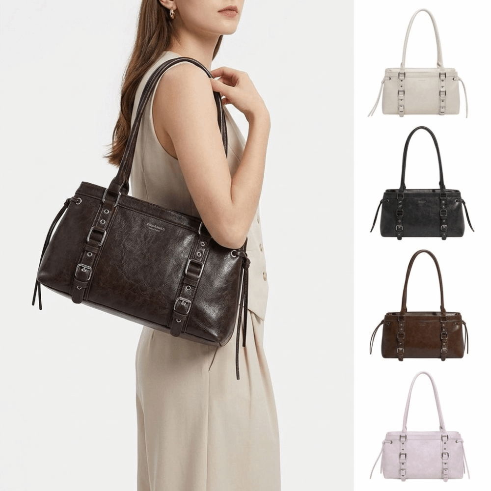 耐久性のある構造的な形状の女性用ハンドバッグ、軽量で高級感の - Shoulder Bag Structured のレビューと価格