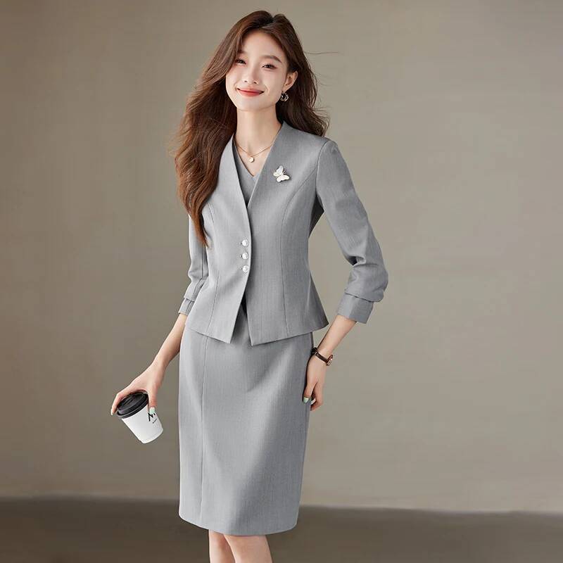 フォーマルな女性用ブレザー、ビジネスオフィスワークウェア、ブ - Women Formal Wear Stitching のレビューと価格