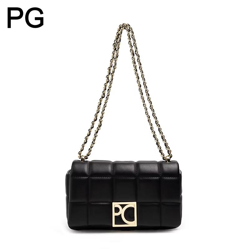 PG クロスボディバッグ女性用高級キルティングレザーハンドバ - Shoulder Bag Structured のレビューと価格