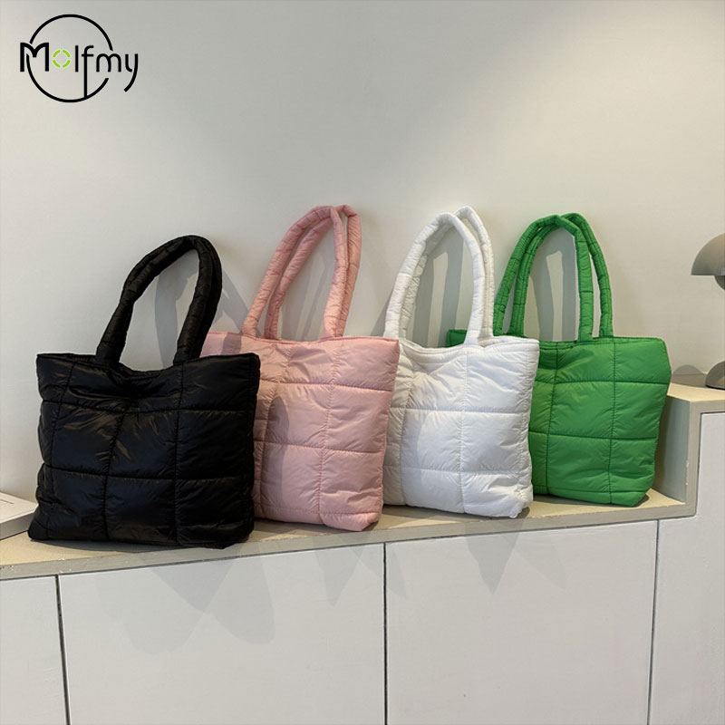 女性用キルティングショルダーバッグ,大容量,雲の形,ショッピ - Shoulder Bag Structured のレビューと価格