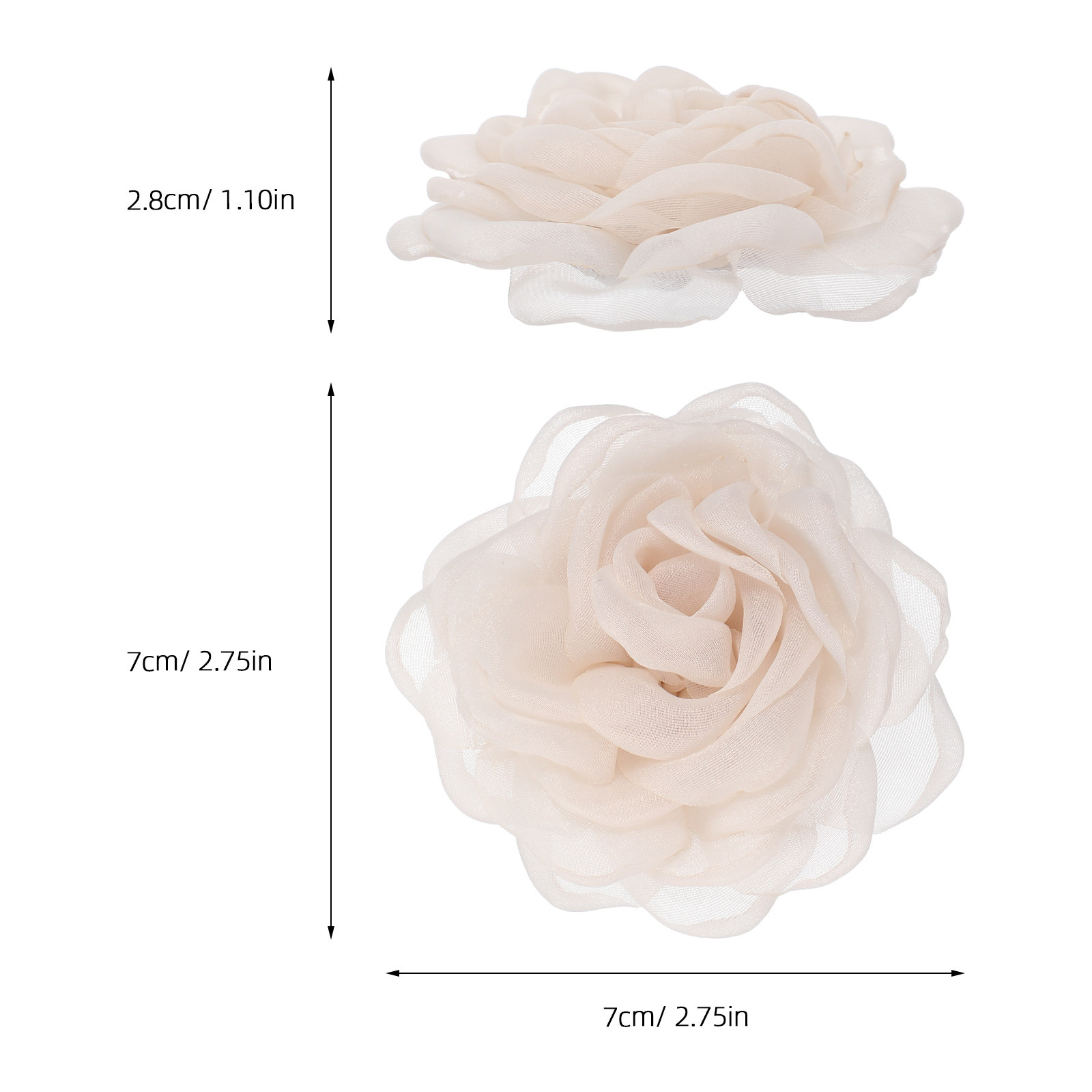 1 ペア取り外し可能なレースローズ靴バックルクリップ花柄靴ジ - Formal Women Daily Wear Shoes のレビューと価格