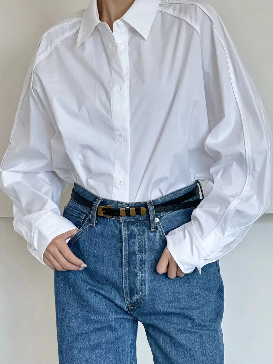 女性用スリムレザーウエストベルト レトロマルチループバックル - Women Formal Wear With Jeans のレビューと価格